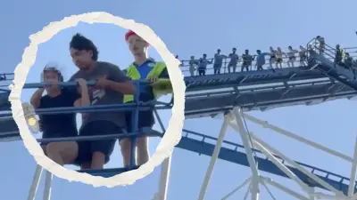 Montaña rusa varada a 74 metros por apagón en Six Flags Texas