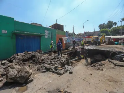 Reparación de fuga en Iztapalapa alcanza 80% de avance