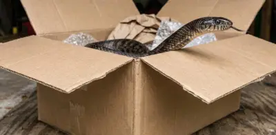 Serpiente viva enviada por paquetería: especie y receptor