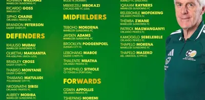 Sudáfrica revela prelista de 32 para Mundial 2026; enfrentará a México