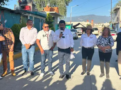 Texcoco mejora drenaje y pavimenta calle en Lázaro Cárdenas INAMEX