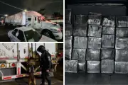 Aseguran camión con mil 278 kilos de mariguana en carretera