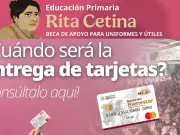 Beca Rita Cetina 2026: guía para recoger tarjeta de pago y documentos