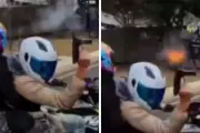 Capturan a motociclista que disparó metralleta en Reforma