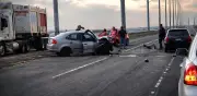 Choque frontal en Hidalgo deja un muerto y tres heridos