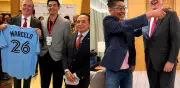 Ebrard se reúne con Jorge Campos y Brandon Valenzuela en Toronto