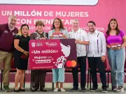 Edomex entrega tarjeta un millón del programa Mujeres con Bienestar