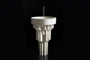 El lavabo como escultura: arte funcional en el baño