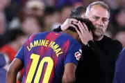 Flick ve al lesionado Lamine Yamal en el Mundial