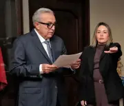 Gobernadora interina de Sinaloa respalda a Rocha Moya en su primer discurso