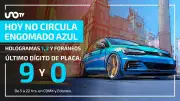 Hoy No Circula viernes 22 mayo 2026: autos azules placas 9 y 0 descansan