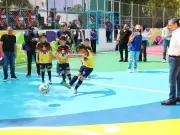 Inauguran cinco canchas de fútbol 7 rehabilitadas en Coyoacán