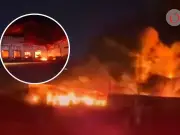 Incendio en planta de Bachoco en Lagos de Moreno, Jalisco