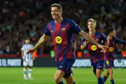 Lewandowski cumple su misión con el Barcelona y se despide