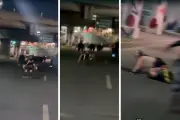 Patina sufre caída en calles de Monterrey; alertan sobre seguridad vial