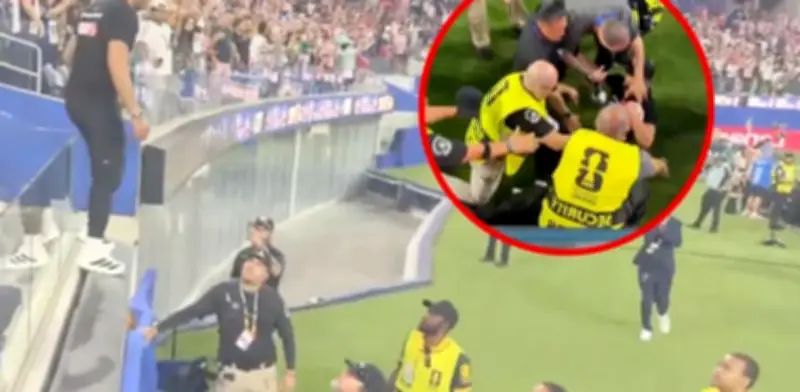 Aficionado es embestido por 10 policías tras invadir cancha en Mundial 2026
