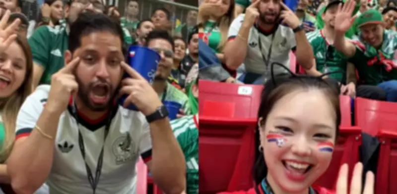 Aficionado mexicano se burla de coreana: reacciones de colegios de ingenieros