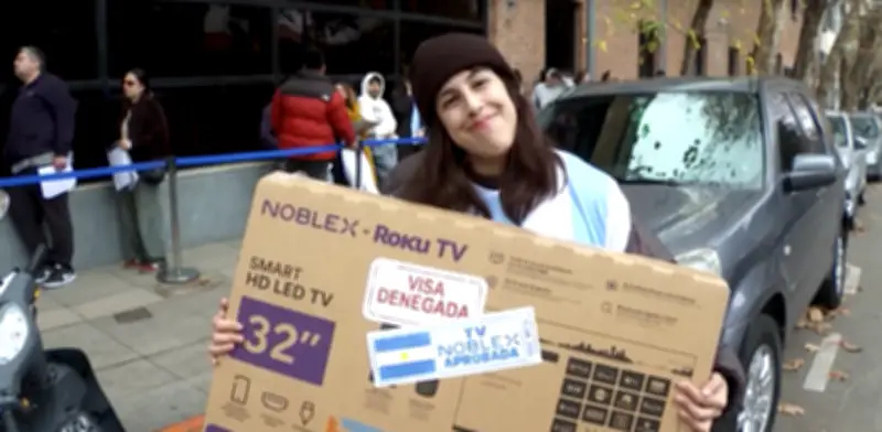 Argentina regala televisores a quienes les negaron visa para el Mundial