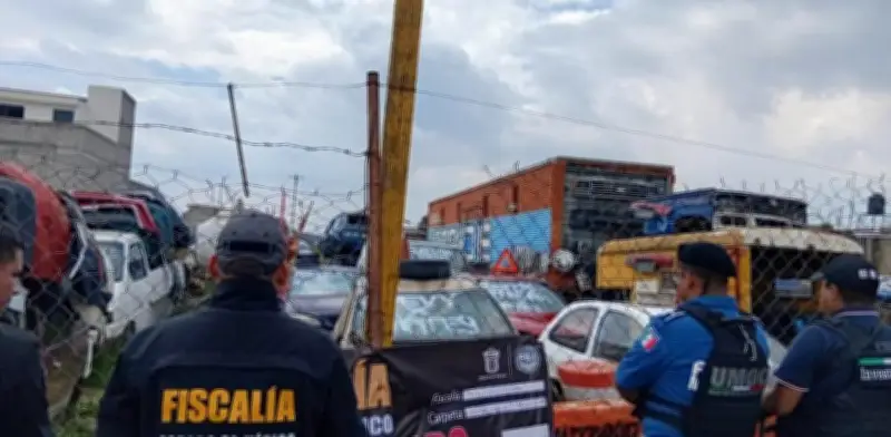 Aseguran siete inmuebles en Chalco por almacenar autopartes robadas