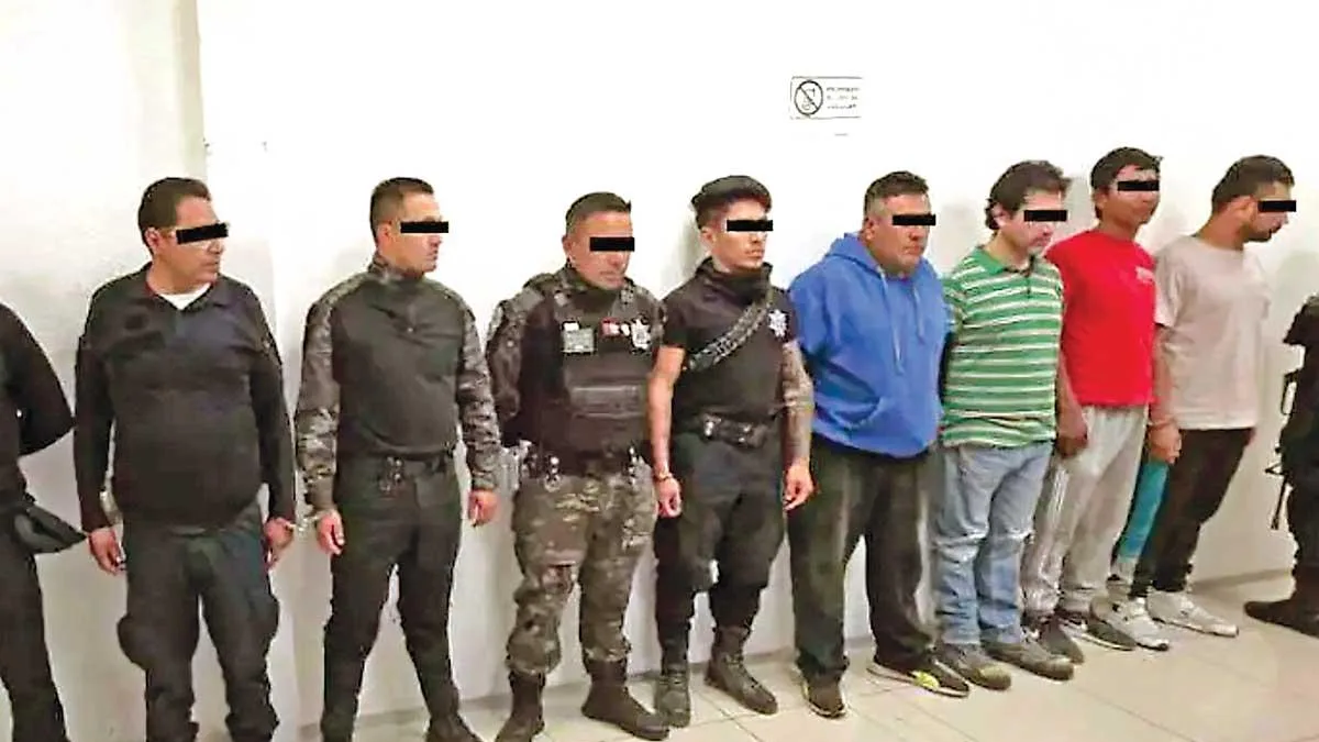 Capturan a banda de policías ladrones en Jilotzingo, Edomex