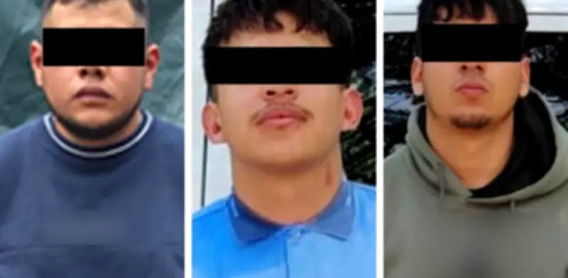 Capturan a tres presuntos integrantes de célula criminal en CDMX con arma y droga
