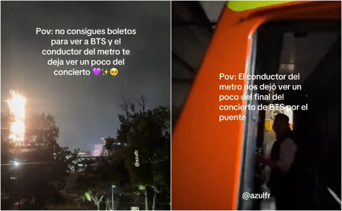 Conductor del Metro CDMX detiene tren para que fans vean show de BTS