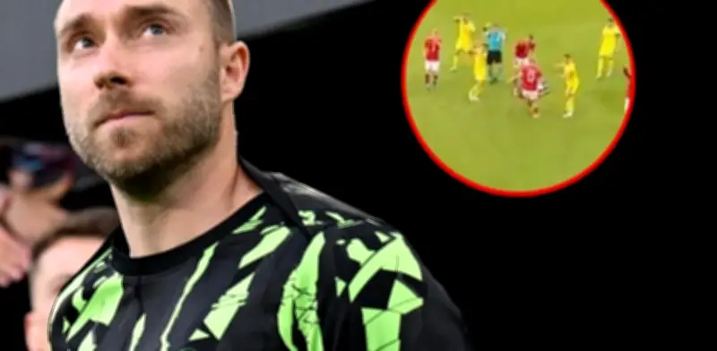 Christian Eriksen se desploma otra vez en partido de Dinamarca