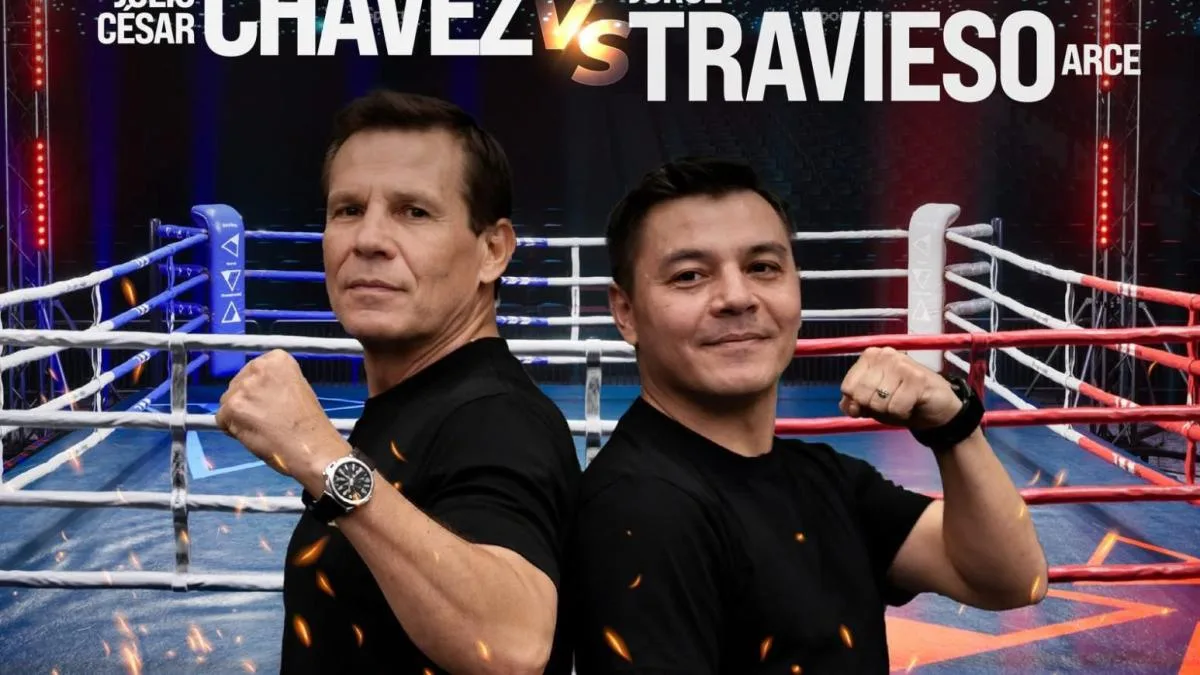 Julio César Chávez y El Travieso Arce se enfrentan en exhibición benéfica en la Feria de Puebla 2026