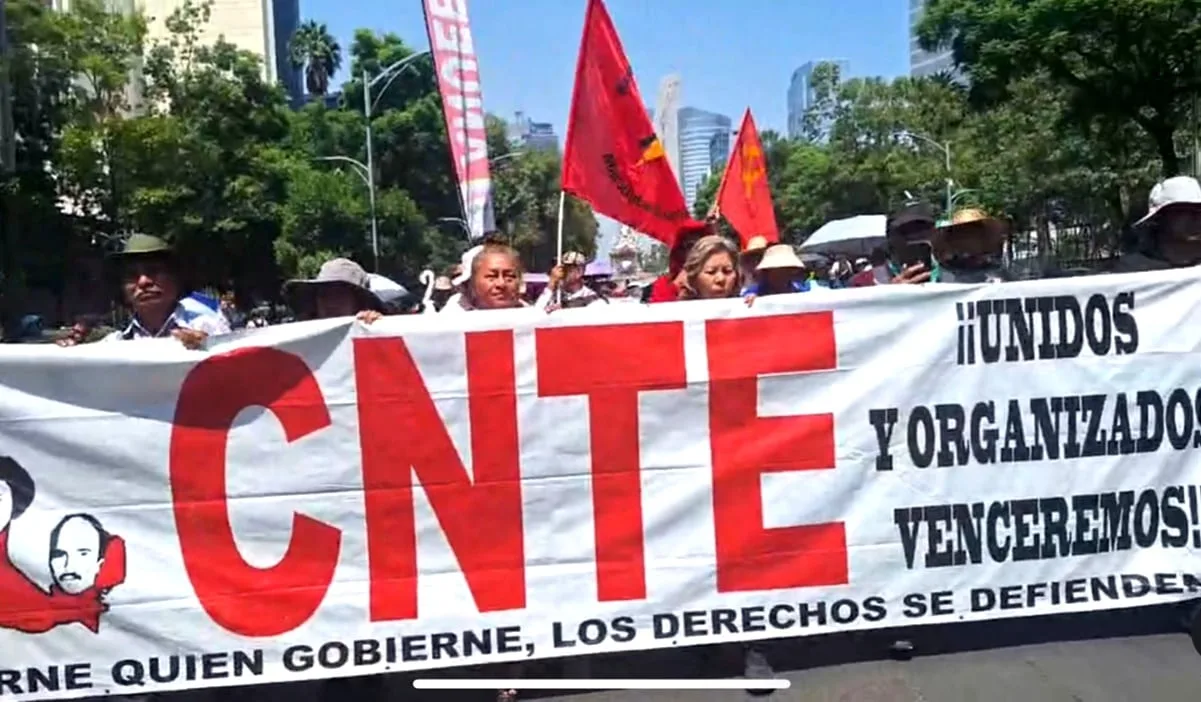 CNTE exige a Sheinbaum cancelar reforma educativa y moviliza bases