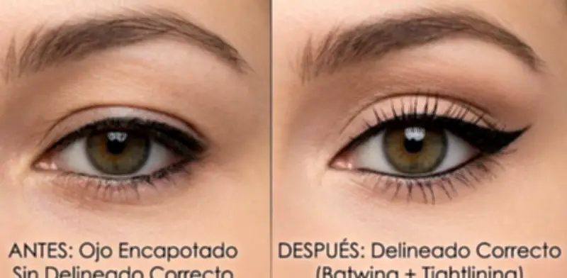 Delineado para ojos encapotados: trucos profesionales para una mirada enorme