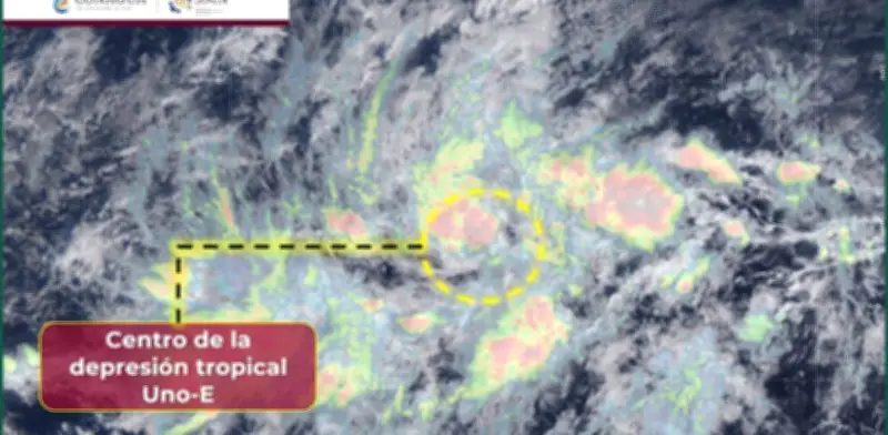 Depresión Tropical Uno-E se forma en el Pacífico mexicano sin riesgo para México
