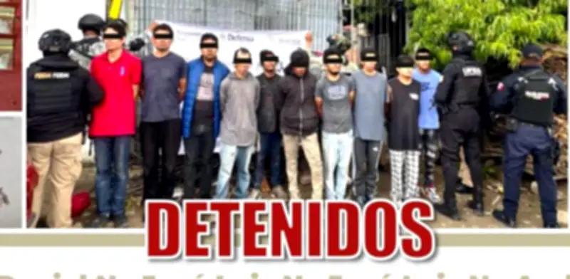 Desarticulan banda "Los Abasolos" en Puebla; 10 detenidos