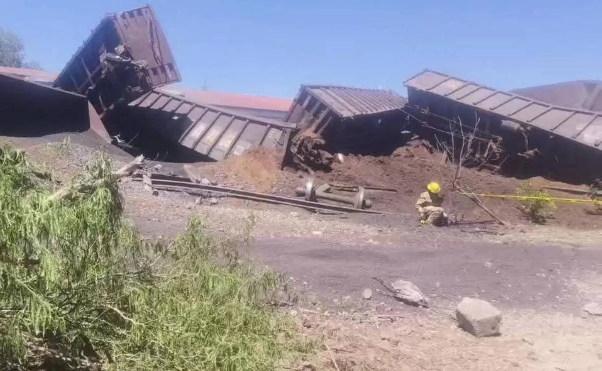 Descarrilamiento en Aguascalientes deja un muerto y siete heridos