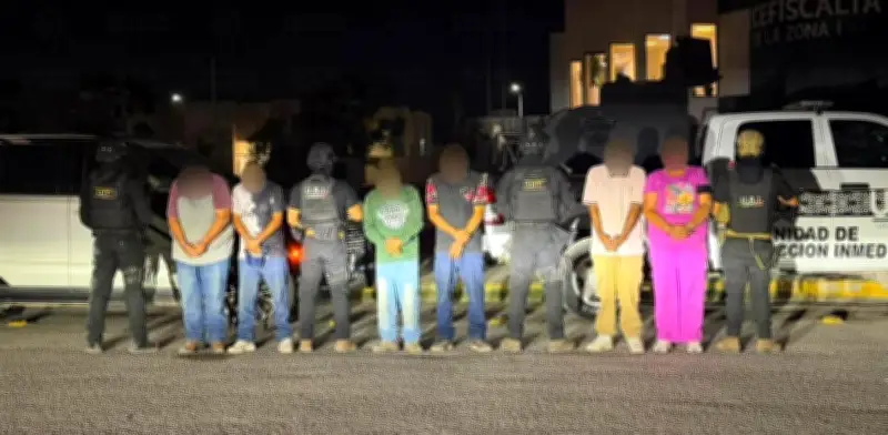 Detienen a seis presuntos cómplices de "El Tayson" en Gómez Palacio, Durango