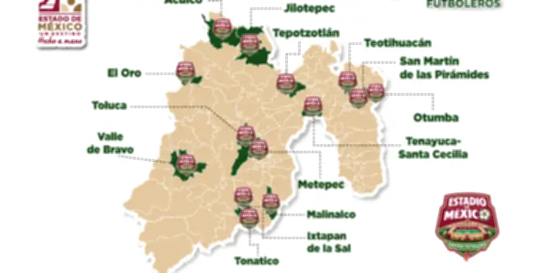 Edomex habilita 14 Destinos Futboleros con actividades para toda la familia