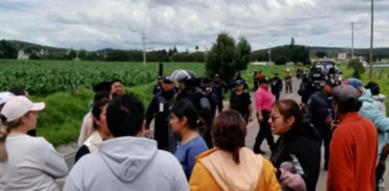 Enfrentamiento en Ecatepec, Tlaxcala por instalación de basurero