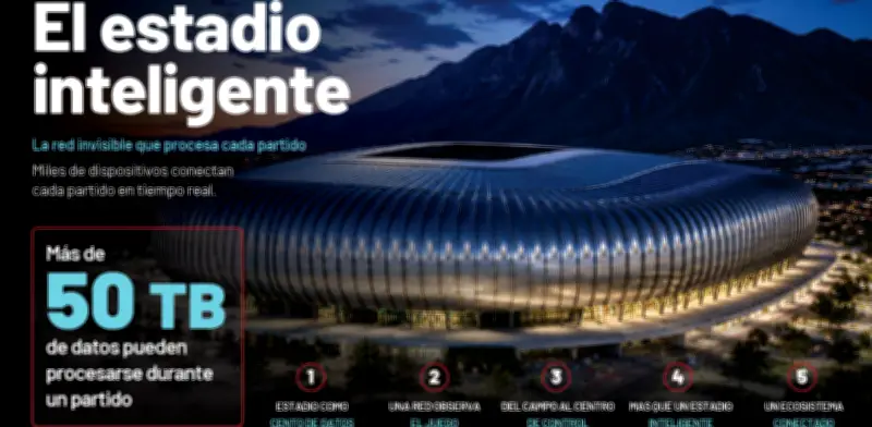 Estadio inteligente: la red invisible que procesa cada partido de futbol