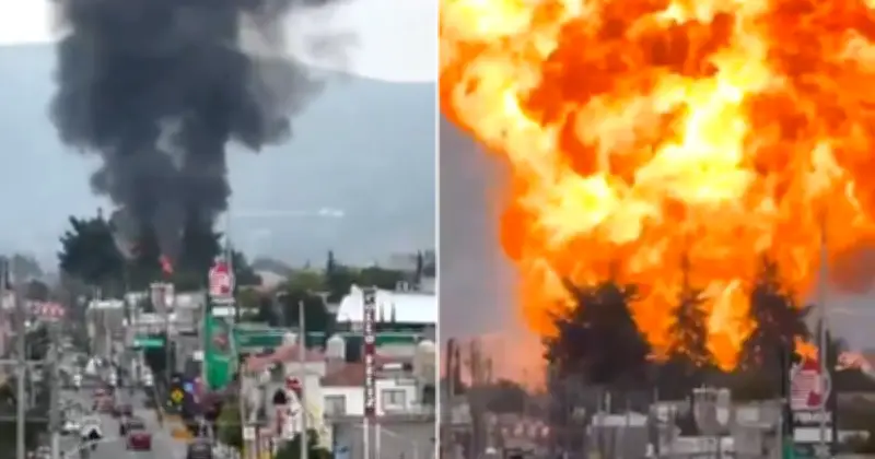 Explosión de pipas de gas en Tepeaca, Puebla: evacúan a 1,753 estudiantes