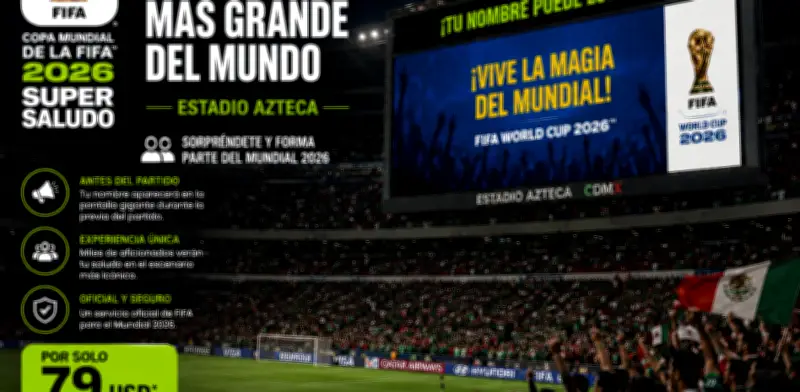 FIFA cobra 1,500 pesos por mostrar tu nombre en pantallas del Mundial