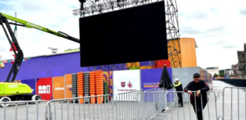 FIFA Fan Festival en el Zócalo listo para México vs Sudáfrica previo al Mundial 2026