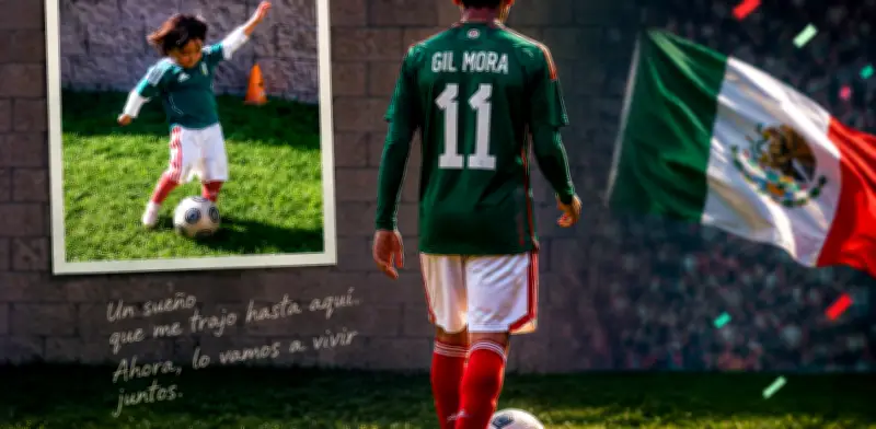 Gilberto Mora, de niño con camiseta de México a la convocatoria al Mundial 2026