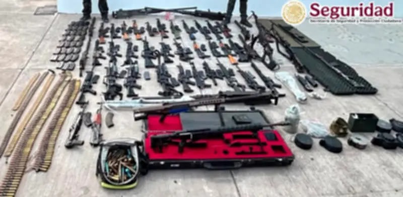 Golpe al crimen: SSPC asegura arsenal en Badiraguato, Sinaloa