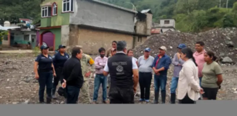 Habitantes de Chapula rechazan evacuación pese a declaratoria de riesgo en Hidalgo