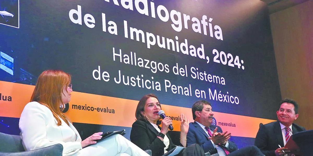 Impunidad en México alcanza el 89.42% en 2024: solo uno de cada diez delitos se castiga