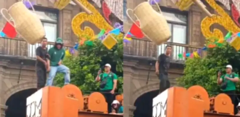 Joven cae de grúa en Fan Fest del Zócalo; sufre traumatismo craneoencefálico