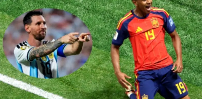 Lamine Yamal supera récord de Messi al anotar su primer gol en Mundial