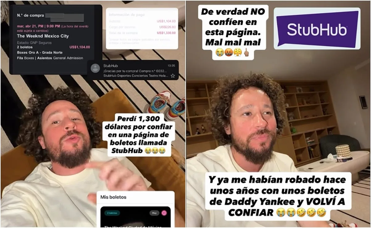 Luisito Comunica denuncia estafa de 1,300 dólares en StubHub por boletos para The Weeknd