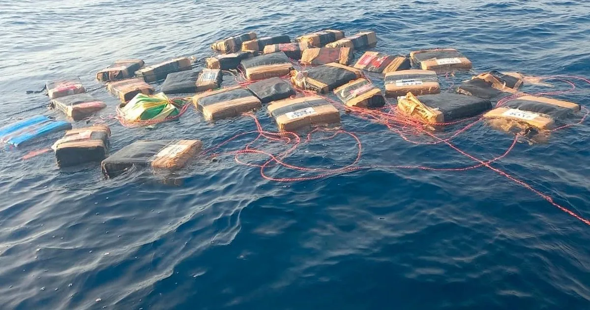 Marina asegura más de dos toneladas de cocaína en Golfo de Tehuantepec