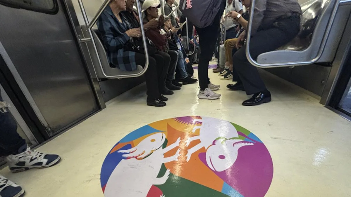 Vagones del Metro CDMX estrenan decoración para el Mundial 2026