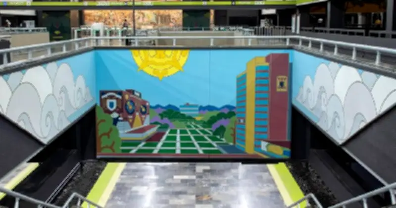 Metro Universidad estrena imagen inspirada en la UNAM y su paisaje